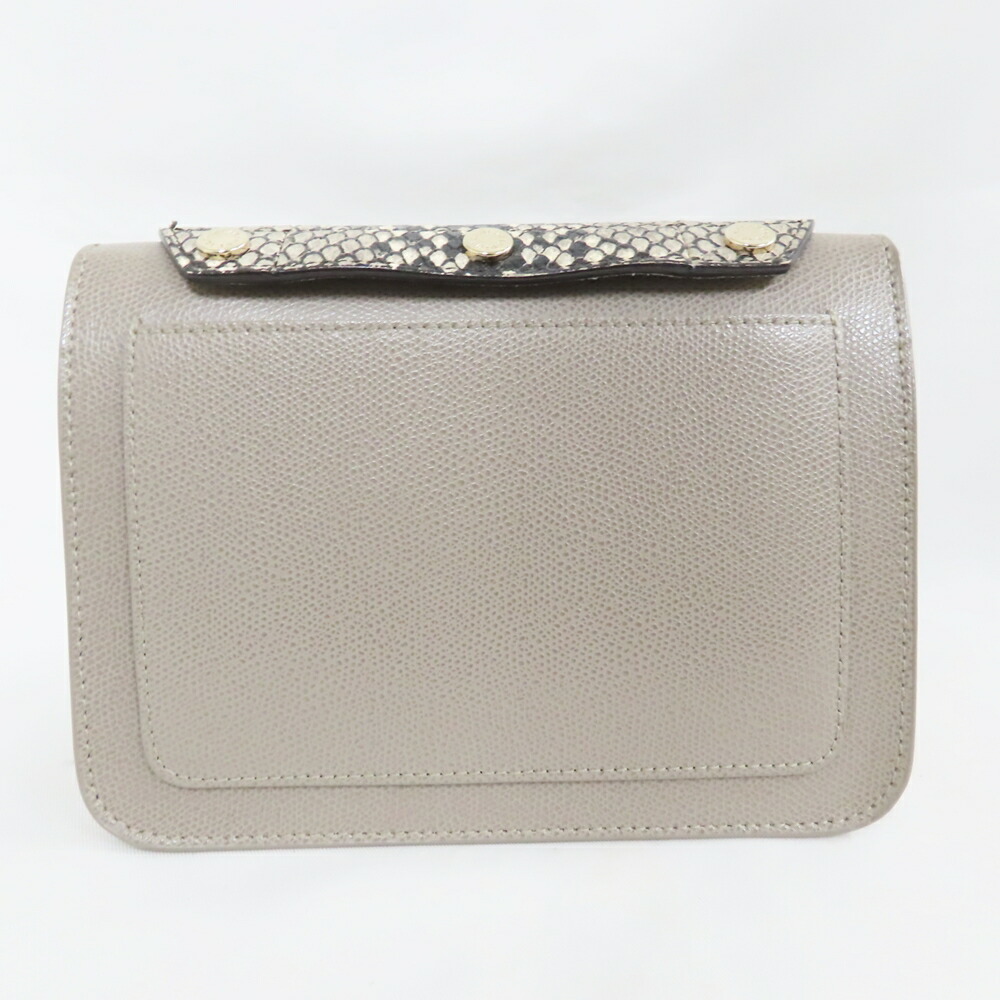 Furla Metropolis Python Pattern Leather Shoulder … - image 3